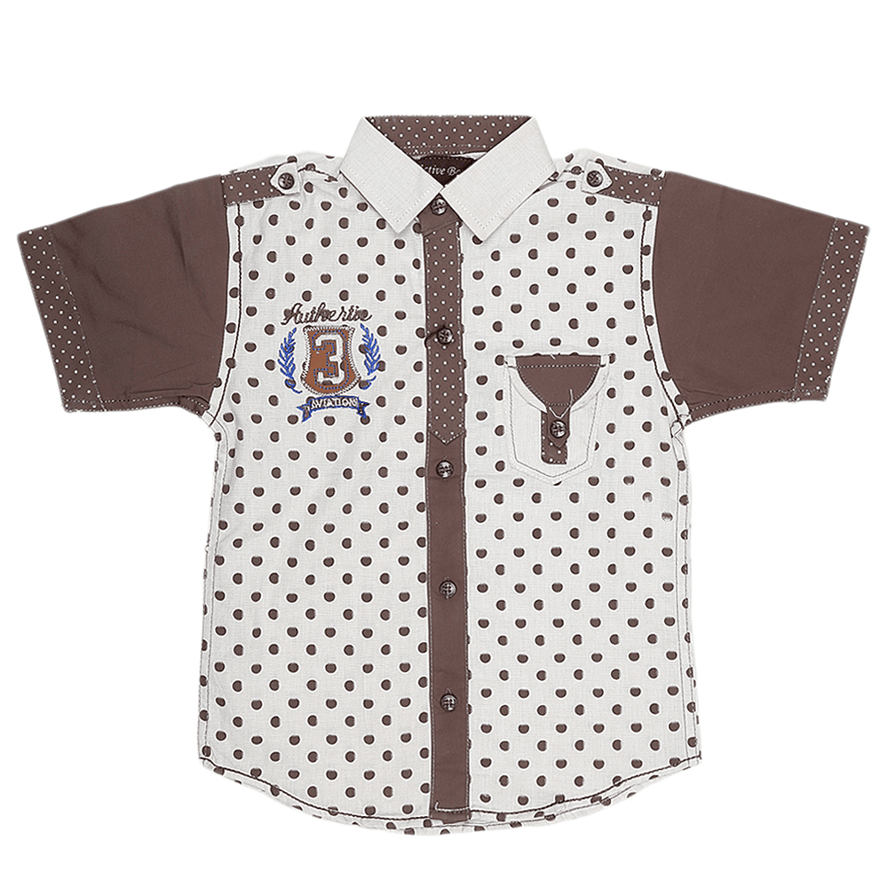 Boys Casual Shirt - Grey - test-store-for-chase-value