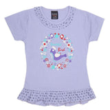 Girls Half Sleeve Printed T-Shirt - Purple, Kids, Girls T-Shirts, Chase Value, Chase Value