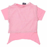 Girls Half Sleeve Fancy T-Shirt 2 Pcs - Pink, Kids, Girls T-Shirts, Chase Value, Chase Value