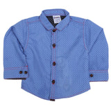 Newborn Full Sleeves Casual Shirt - Blue, Kids, NB Boys Shirts And T-Shirts, Chase Value, Chase Value