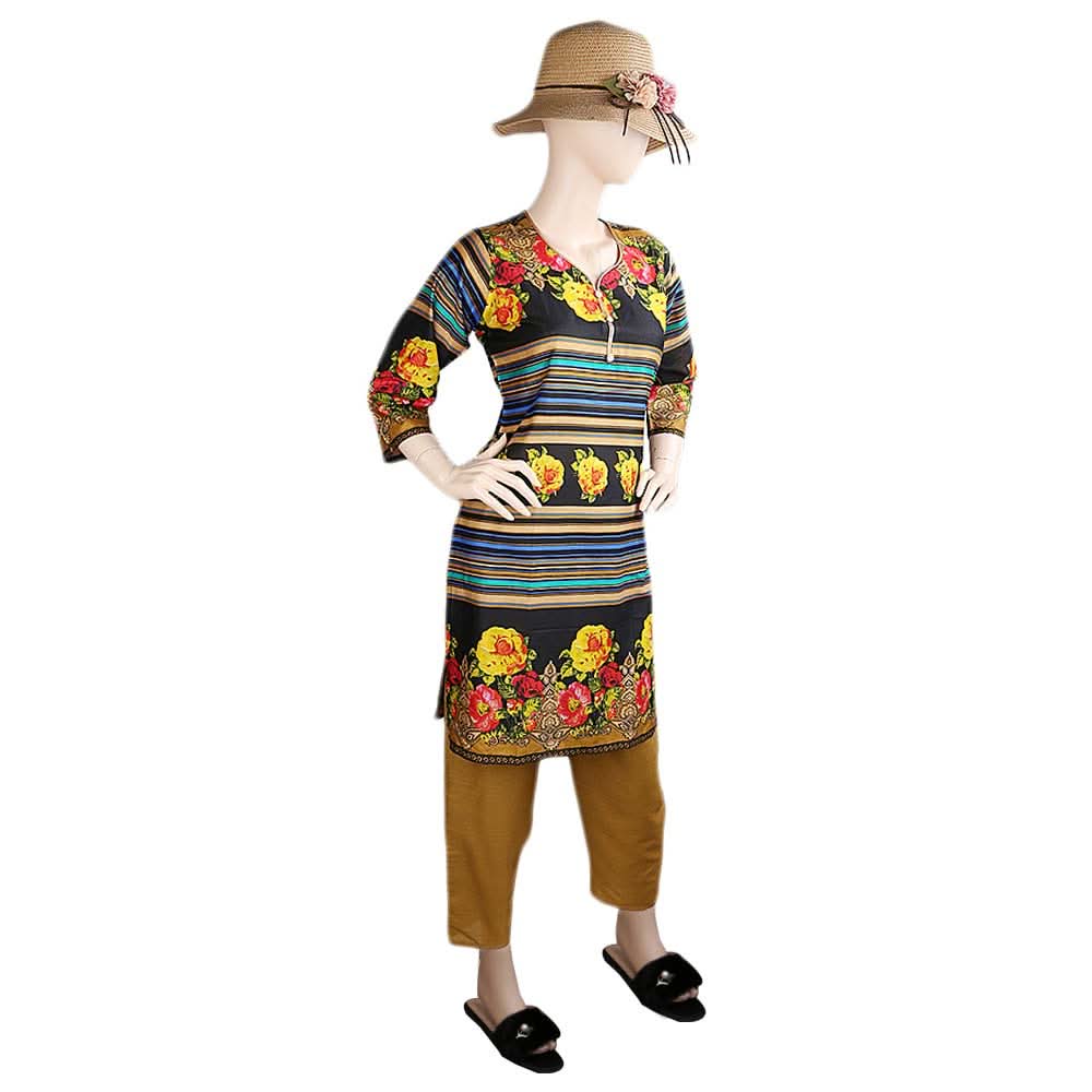 Women's Printed Lawn 2 Pcs Stitched Suit - Multi, Women's Fashion, Chase Value, Chase Value