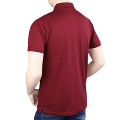 Men's Half Sleeves T-Shirt - Maroon, Men's Fashion, Chase Value, Chase Value