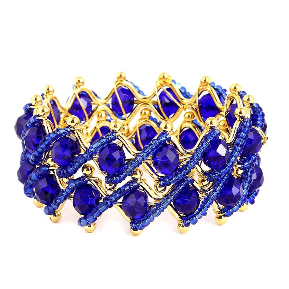 Girl's Fancy Bangles 2 Pcs - Royal Blue - test-store-for-chase-value
