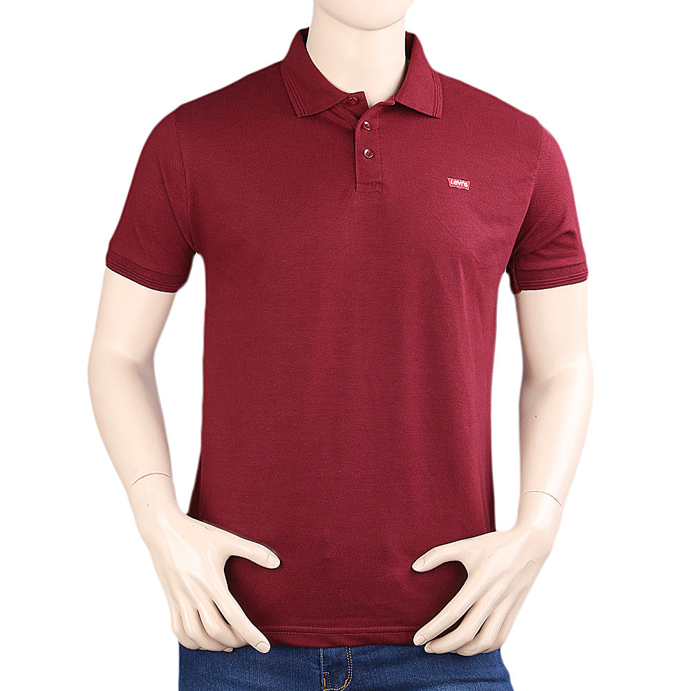 Men's Half Sleeves T-Shirt - Maroon, Men's Fashion, Chase Value, Chase Value