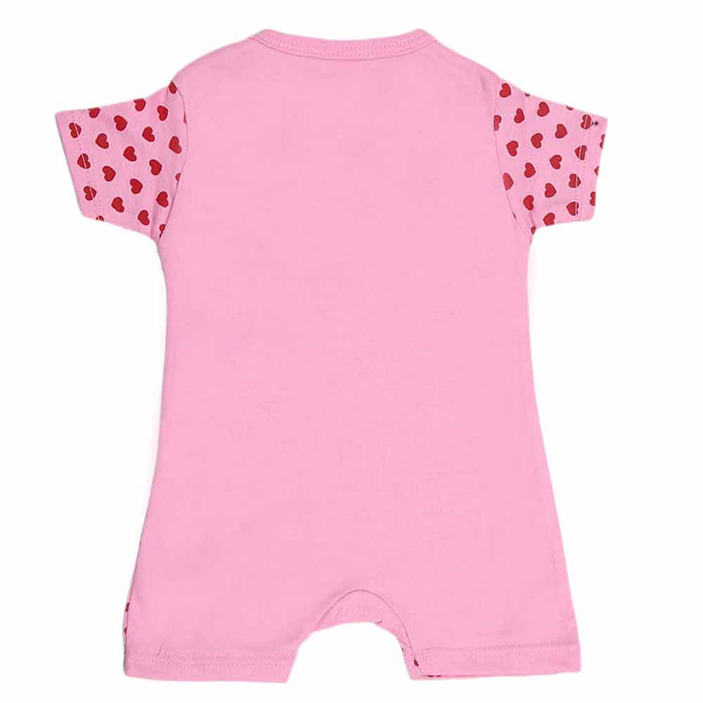 Newborn Girls Fancy Romper - Pink - test-store-for-chase-value