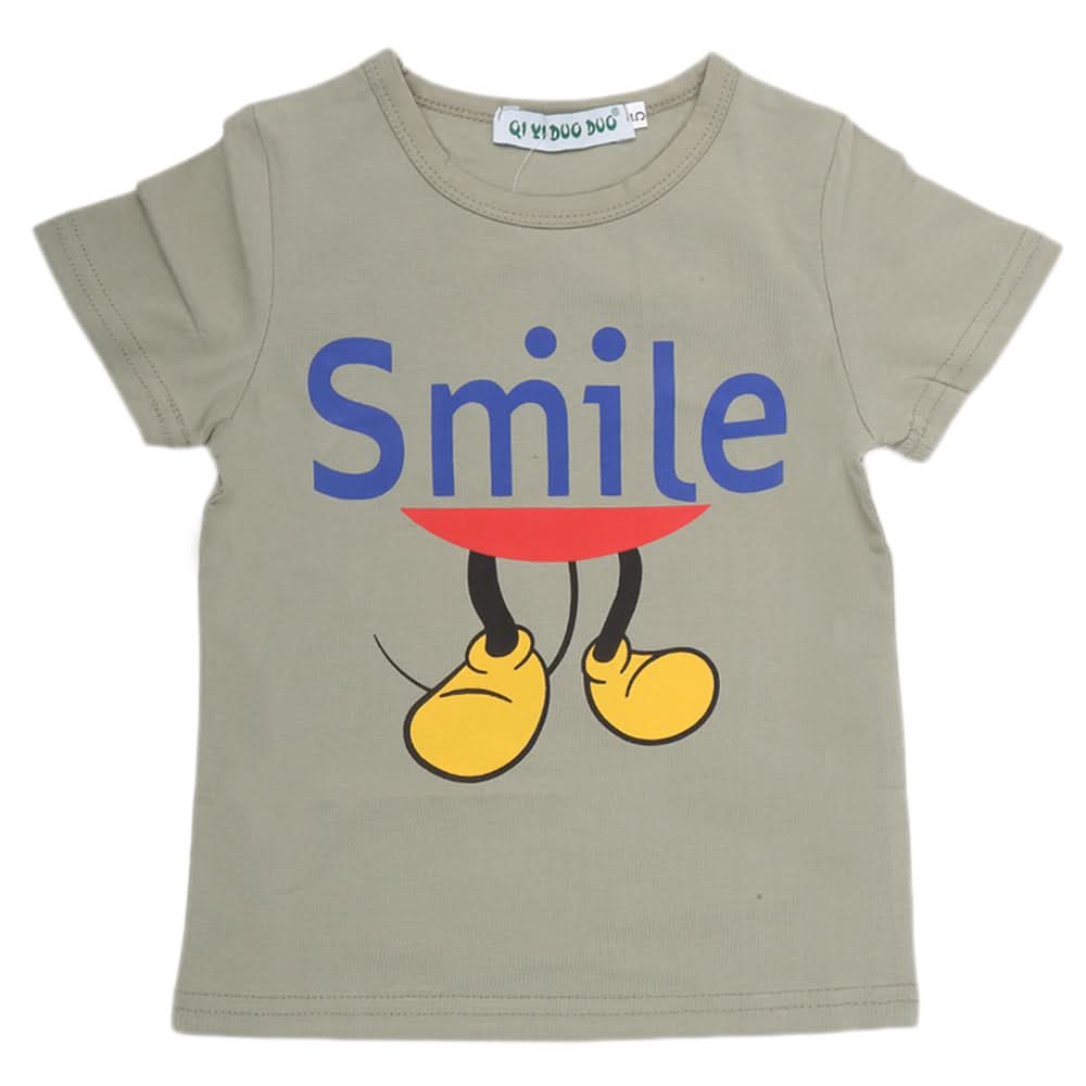 Boys Half Sleeves T-Shirt - Light Green, Kids, Boys T-Shirts, Chase Value, Chase Value