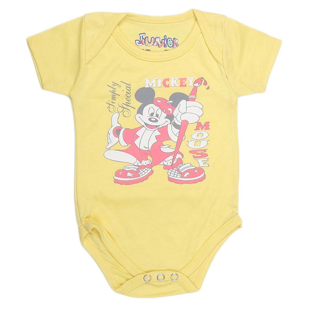 Newborn Girls Romper - Yellow - test-store-for-chase-value