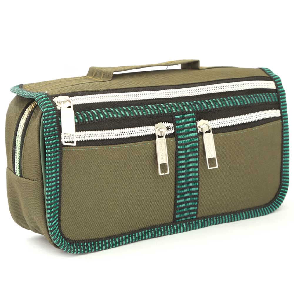 Pencil Pouch (IC-9) - Green, Kids, Pencil Boxes And Stationery Sets, Chase Value, Chase Value