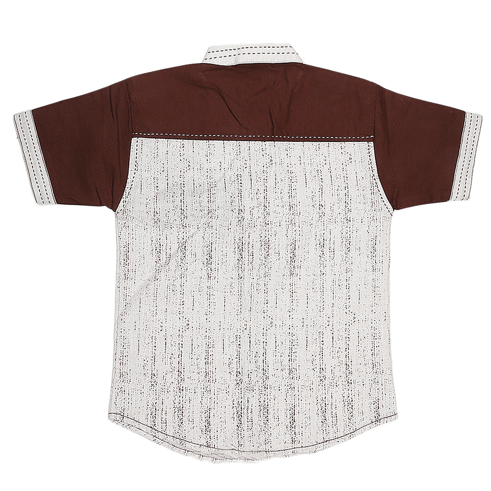 Boys Casual Shirt - Brown - test-store-for-chase-value