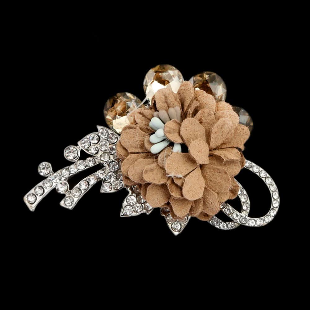 Women's Scarf Brooch - Brown, Women, Scarf Pins & Brooches, Chase Value, Chase Value