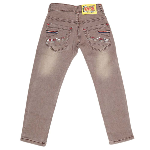 Boys Denim Pant - Brown, Kids Clothes, Chase Value, Chase Value