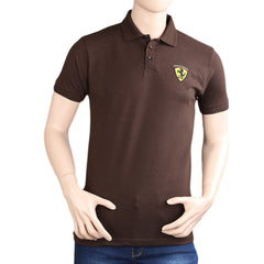 Men's Half Sleeves Polo Shirts - Brown, Men's Fashion, Chase Value, Chase Value