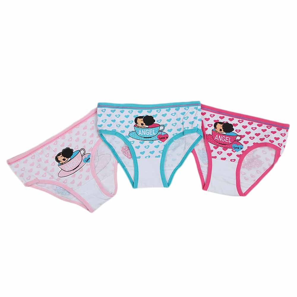 Girls Panty 3 Pcs - Multi, Kids, Panties And Briefs, Chase Value, Chase Value