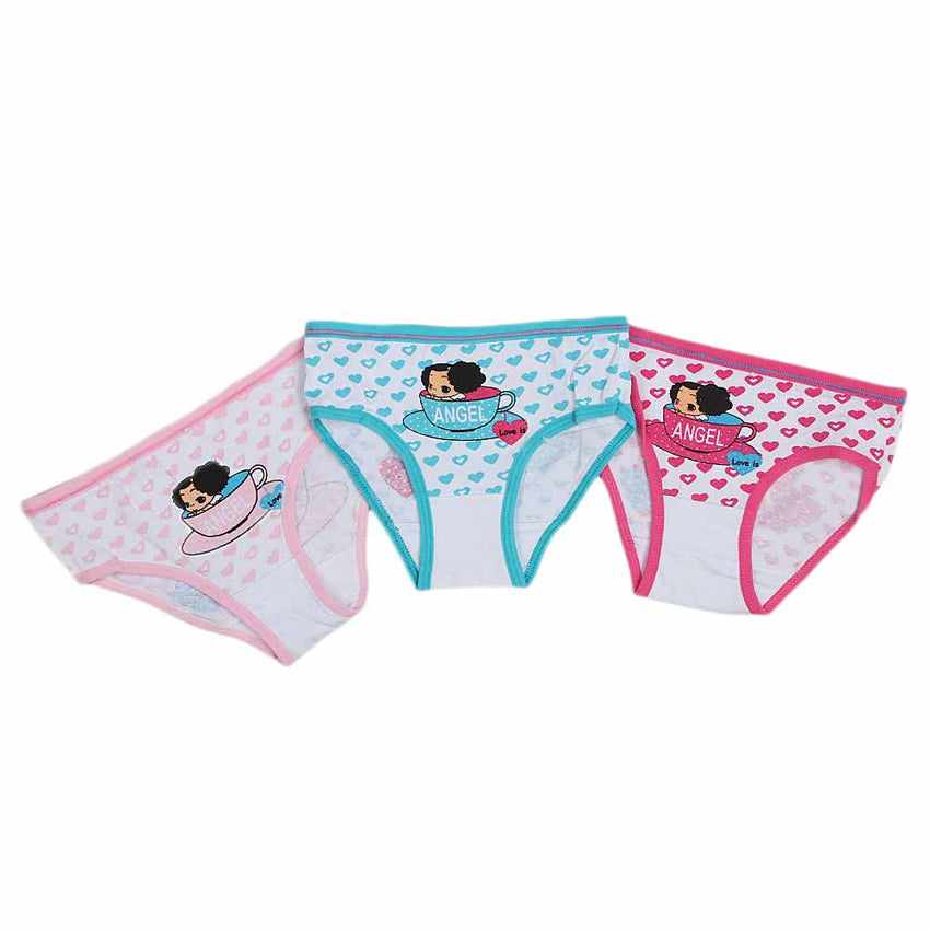 Girls Panty 3 Pcs - Multi, Kids, Panties And Briefs, Chase Value, Chase Value