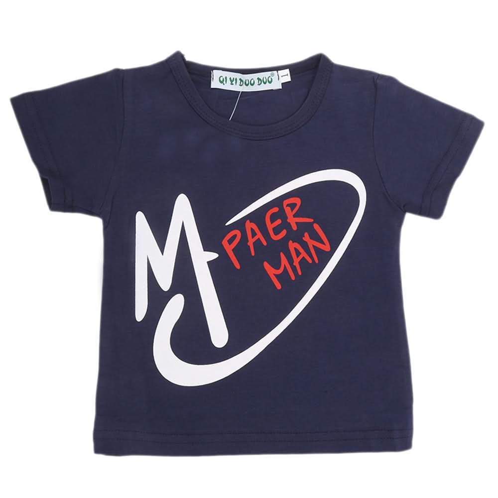 Newborn Boys T-Shirt - Navy Blue, Kids, NB Boys Shirts And T-Shirts, Chase Value, Chase Value
