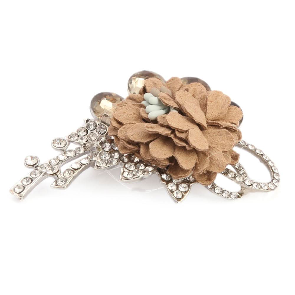 Women's Scarf Brooch - Brown, Women, Scarf Pins & Brooches, Chase Value, Chase Value