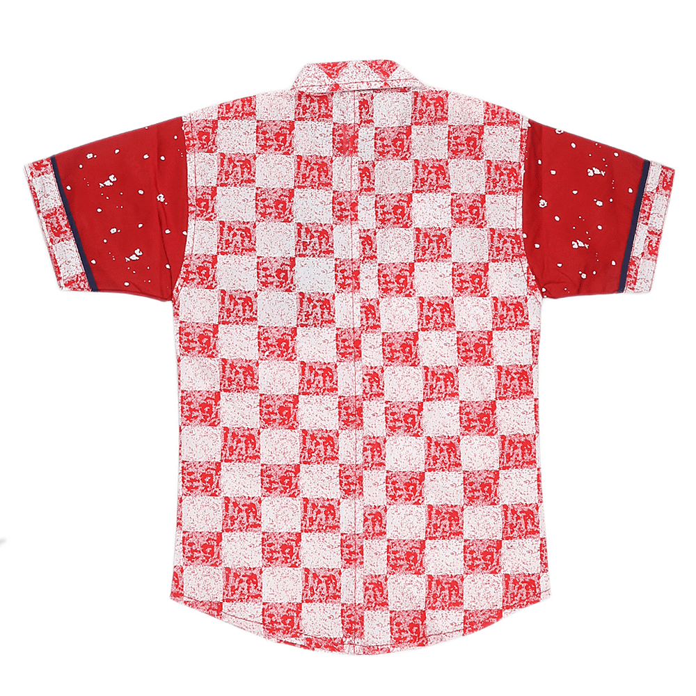 Boys Casual Shirt - Red - test-store-for-chase-value
