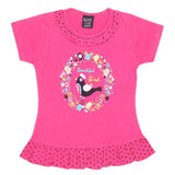 Girls Half Sleeve Printed T-Shirt - Pink, Kids, Girls T-Shirts, Chase Value, Chase Value