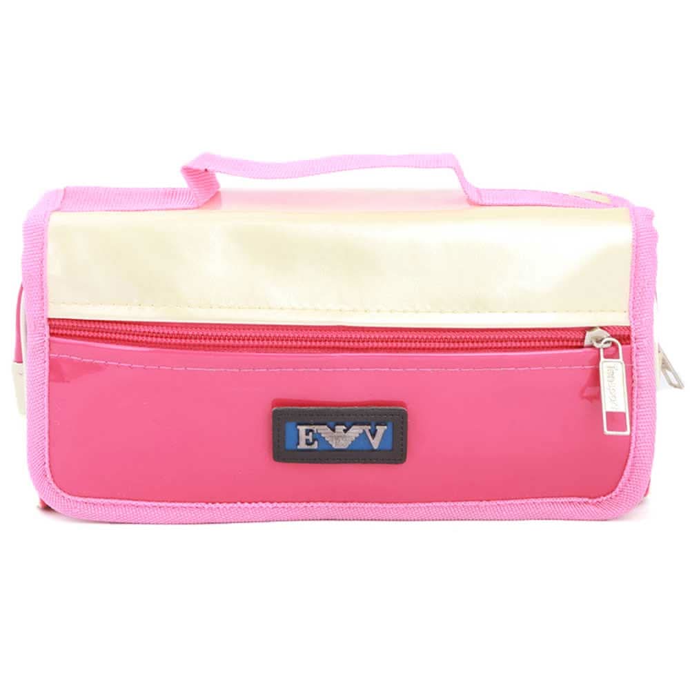 Pencil Pouch (IC-12) - Pink, Kids, Pencil Boxes And Stationery Sets, Chase Value, Chase Value