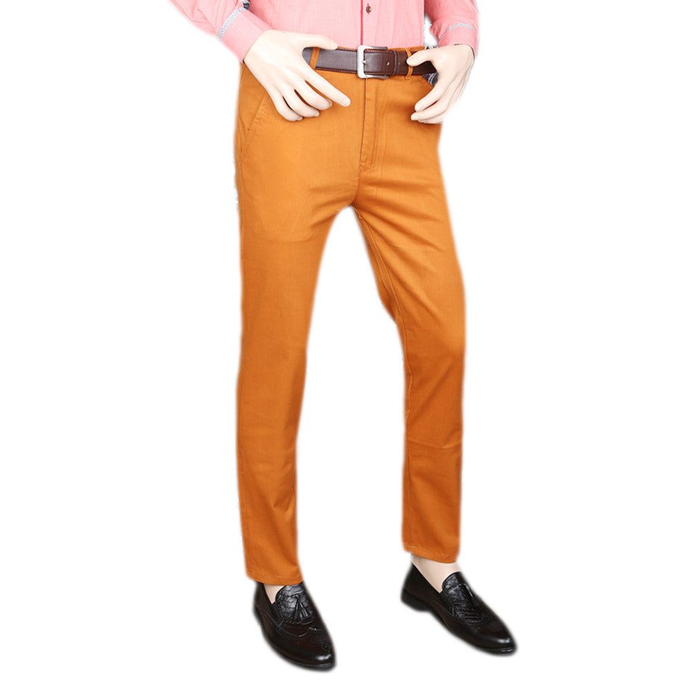 Men's Zara Cotton Pant - Rust, Men, Casual Pants And Jeans, Chase Value, Chase Value