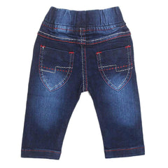 Newborn Girls Denim Pant - Dark Blue - test-store-for-chase-value