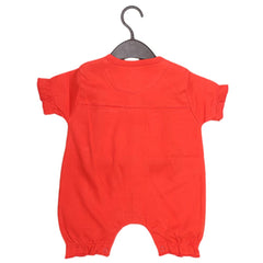 Newborn Girls Half Sleeves Romper - Red - test-store-for-chase-value