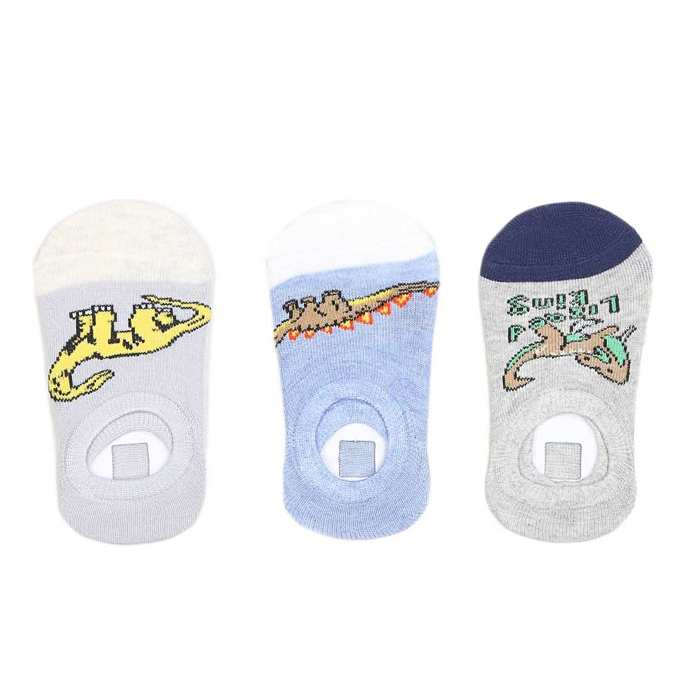 Boys Loafer Socks Pack Of 3 - Multi, Kids, Boys Socks, Chase Value, Chase Value