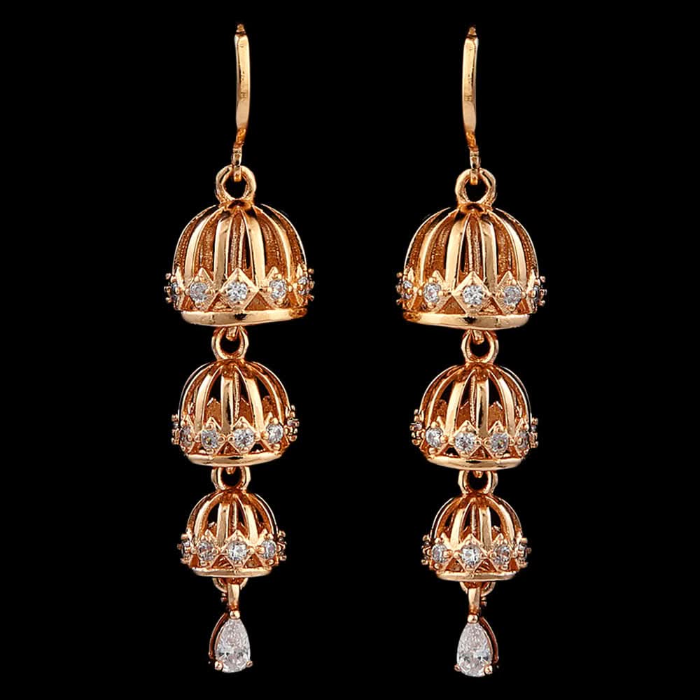 Women's Jhumki - Golden, Women, Earrings & Tops, Chase Value, Chase Value