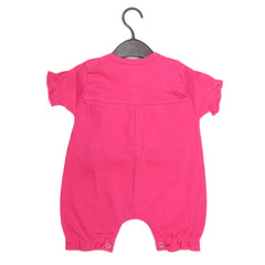 Newborn Girls Half Sleeves Romper - Pink - test-store-for-chase-value