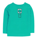 Boys Full Sleeves T-Shirt - Cyan, Kids, Boys T-Shirts, Chase Value, Chase Value