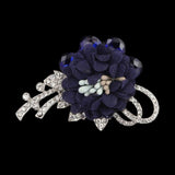Women's Scarf Brooch - Navy Blue, Women, Scarf Pins & Brooches, Chase Value, Chase Value