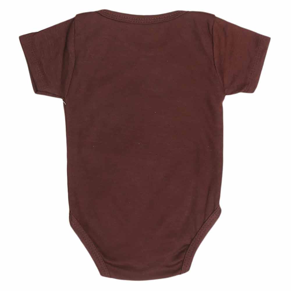 Newborn Girls Romper - Dark Brown - test-store-for-chase-value
