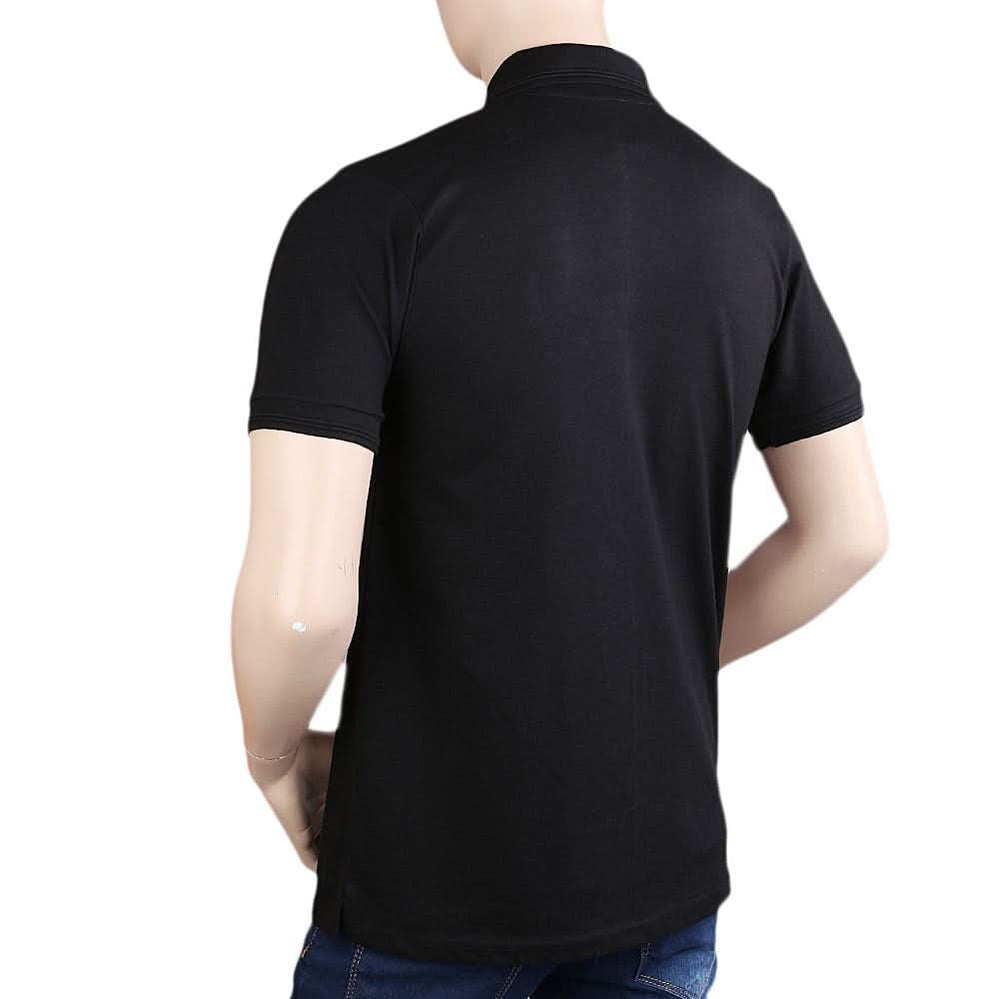 Men's Half Sleeves Polo T-Shirt - Black, Men, T-Shirts And Polos, Chase Value, Chase Value