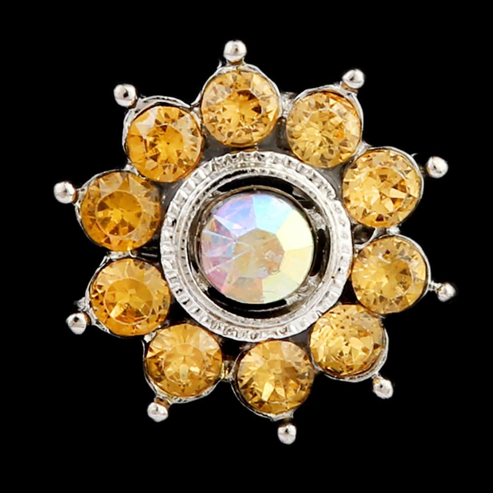 Women's Fancy Brooch - Mustard, Women, Scarf Pins & Brooches, Chase Value, Chase Value
