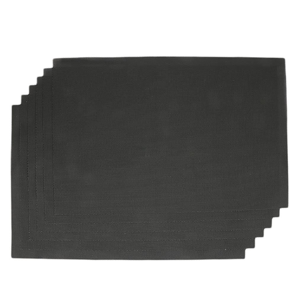 Dining Table Mats 6 Pcs - Black, Home & Lifestyle, Mats, Chase Value, Chase Value