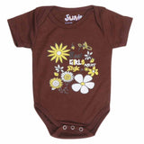 Newborn Girls Romper - Dark Brown - test-store-for-chase-value