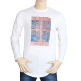Men's Full Sleeves T Shirt - White, Men, T-Shirts And Polos, Chase Value, Chase Value