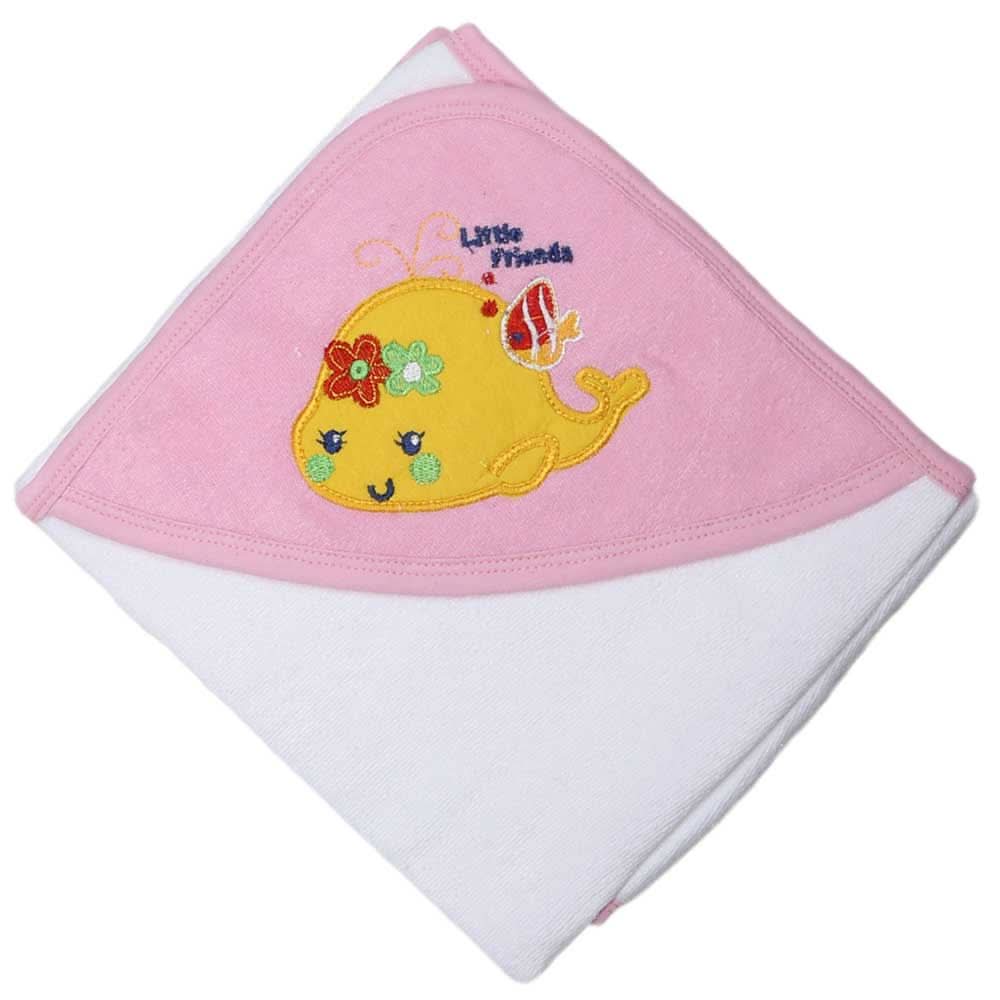 Newborn Baby Bath Towel - Pink, Kids, Bath Accessories, Chase Value, Chase Value