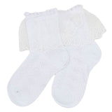 Girls Frilly Socks - White, Kids, Girls Socks, Chase Value, Chase Value