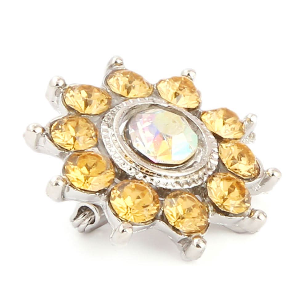 Women's Fancy Brooch - Mustard, Women, Scarf Pins & Brooches, Chase Value, Chase Value