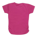 Girls Half Sleeve Embroidered T-Shirt - Dark Purple, Kids, Girls T-Shirts, Chase Value, Chase Value