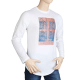 Men's Full Sleeves T Shirt - White, Men, T-Shirts And Polos, Chase Value, Chase Value