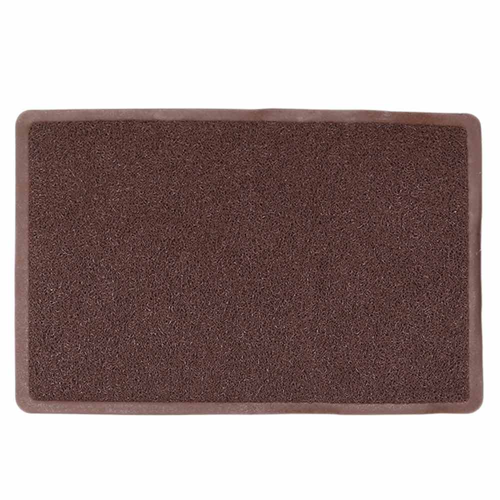 PVC Door Mat 15 x 22 - Brown, Home & Lifestyle, Mats, Chase Value, Chase Value