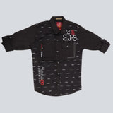 Boys Casual Shirt Full Sleeves - Black, Kids, Boys Shirts, Chase Value, Chase Value
