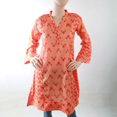 Women's Plain Kurti - Peach, Women, T-Shirts And Tops, Chase Value, Chase Value