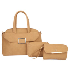 Women's Handbag 3Pc 8838 - APRICOT, Women, Bags, Chase Value, Chase Value