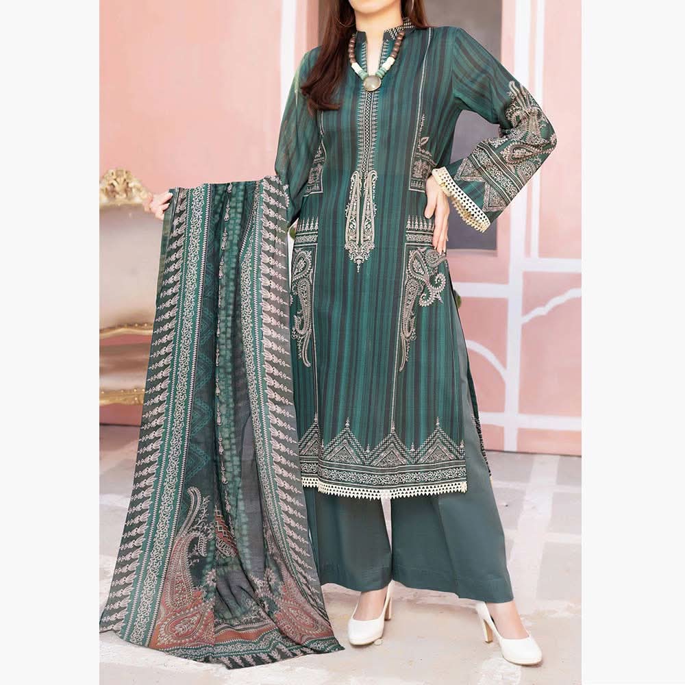 Aisha Alishba Digital Printed Lawn 3Pcs Unstitched Suit - 1, Women, 3Pcs Shalwar Suit, VS Textiles, Chase Value