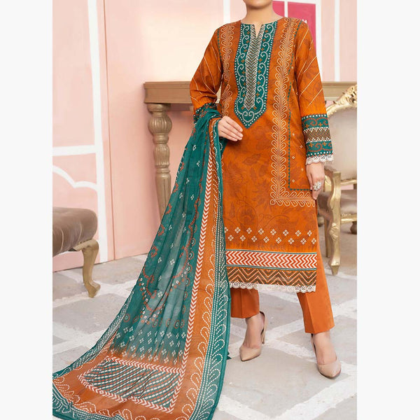 Aisha Alishba Digital Printed Lawn 3Pcs Unstitched Suit - 5, Women, 3Pcs Shalwar Suit, VS Textiles, Chase Value