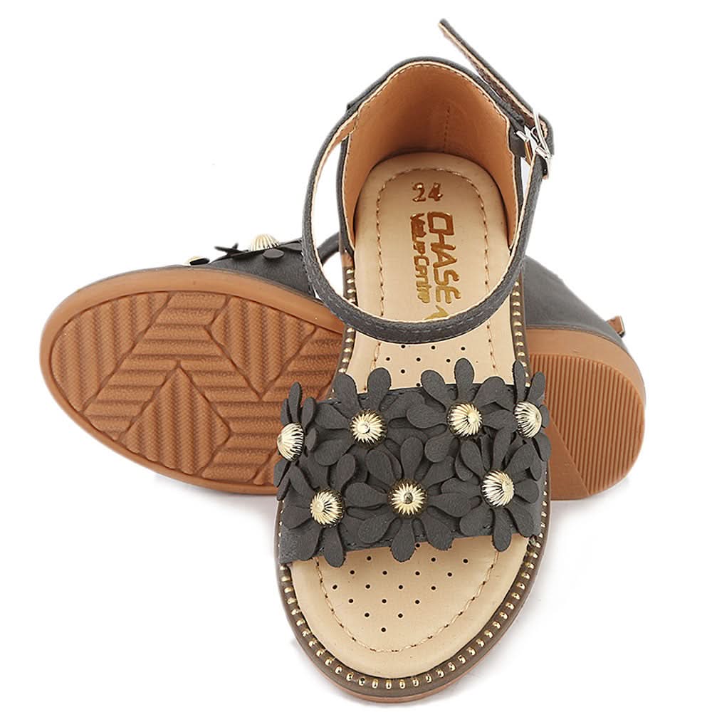 Girls Fancy Sandal  (B-97) - Black, Kids, Girls Sandals, Chase Value, Chase Value