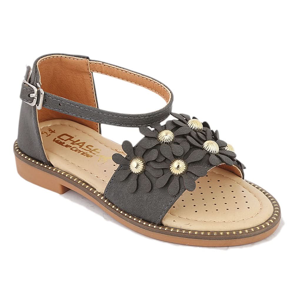 Girls Fancy Sandal  (B-97) - Black, Kids, Girls Sandals, Chase Value, Chase Value